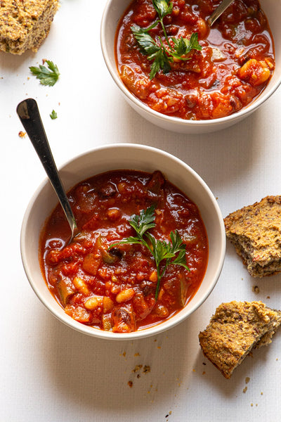Roasted Cauliflower, Heirloom Tomato &amp; White Bean Stew &ndash; Tomato Bliss