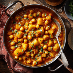 Chana Aloo Masala — Spiced Chickpea and Potato Curry