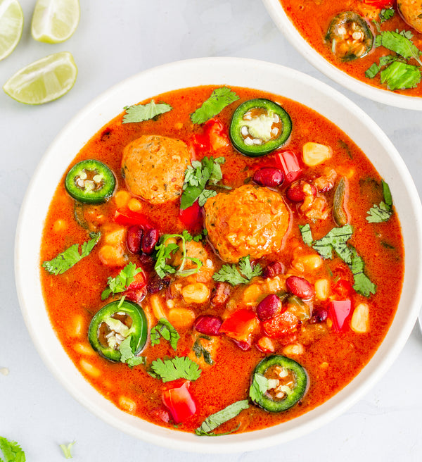 Tomato Bliss Mexican Meatball Soup