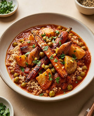 Moroccan Vegetable Tagine created by the Culinary Institute of America