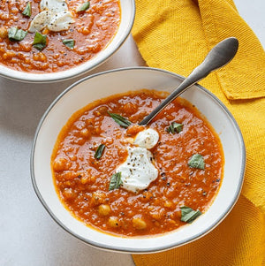Heirloom Tomato and White Bean Soup