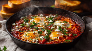 Shakshuka with Oven-Roasted Heirloom Tomatoes