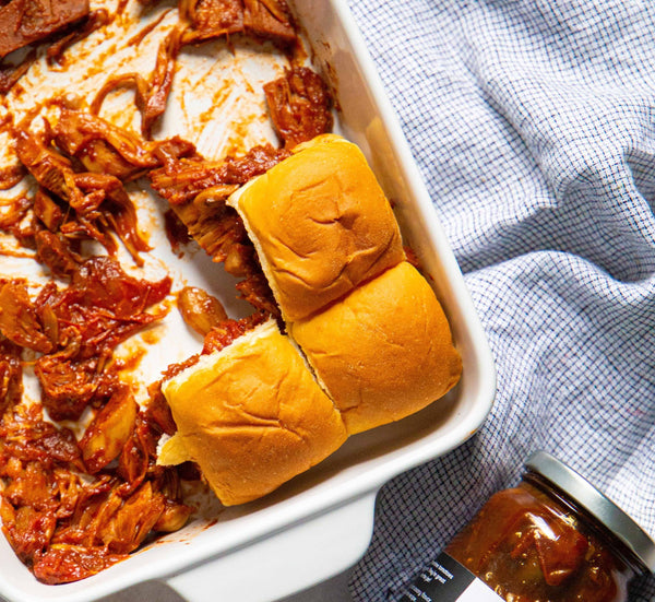 Pulled Chicken with Tangy Heirloom Tomato Barbecue Sauce