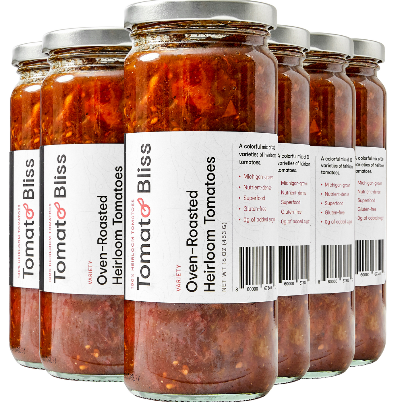 Oven-Roasted Heirloom Tomatoes (16 oz) 6-Pack – Tomato Bliss