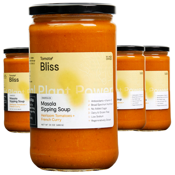 Masala Heirloom Tomato Sipping Soup 4-Pack (24 oz) - Tomato Bliss