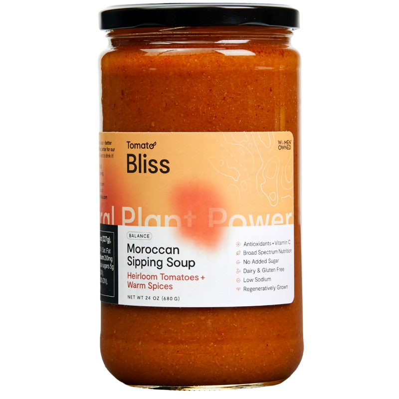 Moroccan Heirloom Tomato Sipping Soup 4-Pack (24 oz) - Tomato Bliss