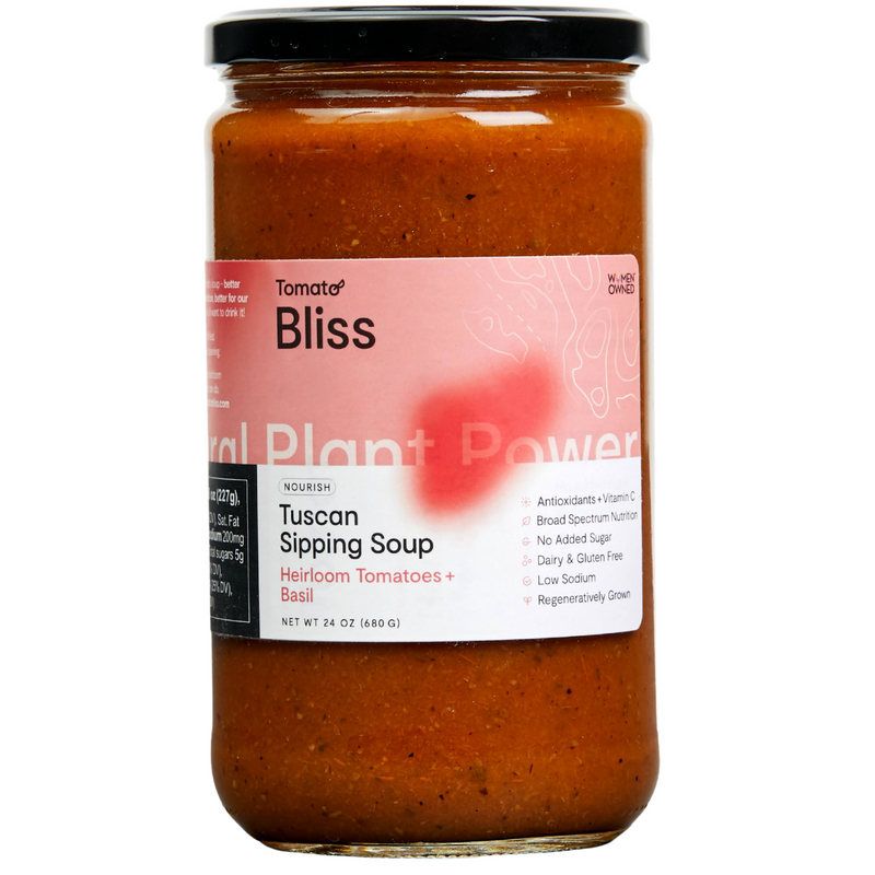 Tuscan Heirloom Tomato Sipping Soup 4-Pack (24 oz) - Tomato Bliss