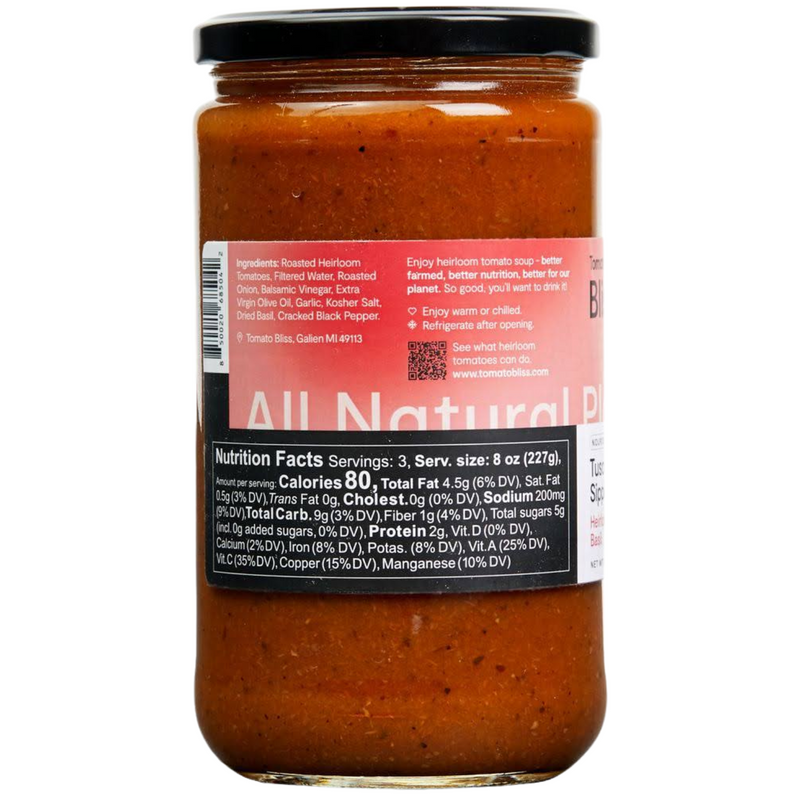 Heirloom Tomato Soup Sampler 4-Pack Set (24 oz) - Tomato Bliss